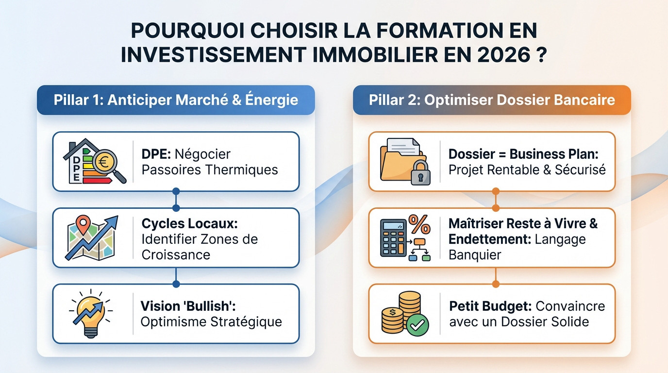 Expert analysant des opportunités d'investissement immobilier rentable en 2026