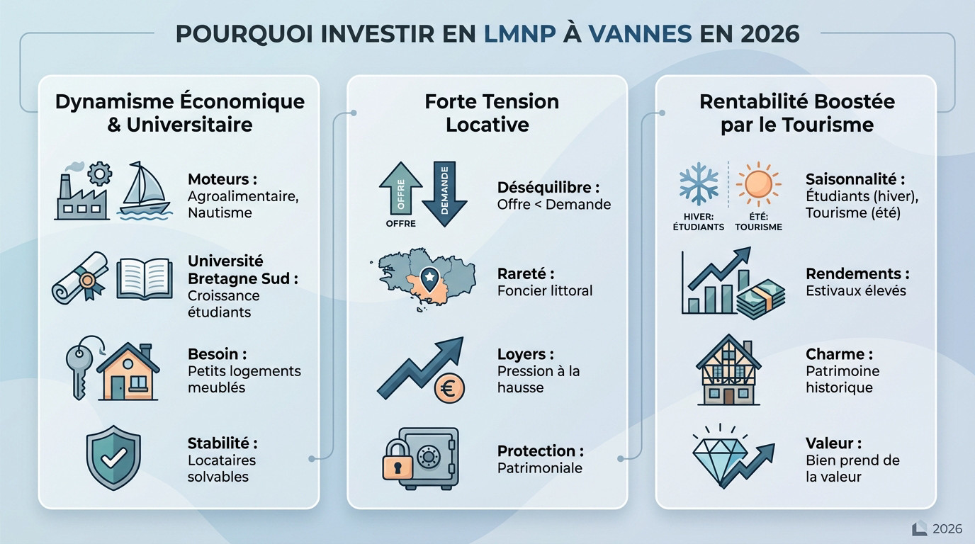 Investissement locatif LMNP à Vannes en 2026